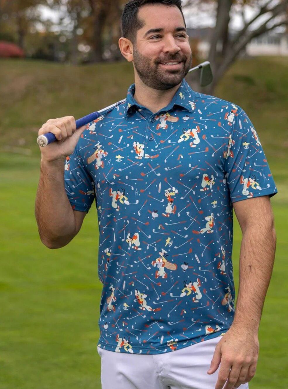 RSVLTS Disney "Goofy Golf" All-Day Polo Golf Men’s Size Medium